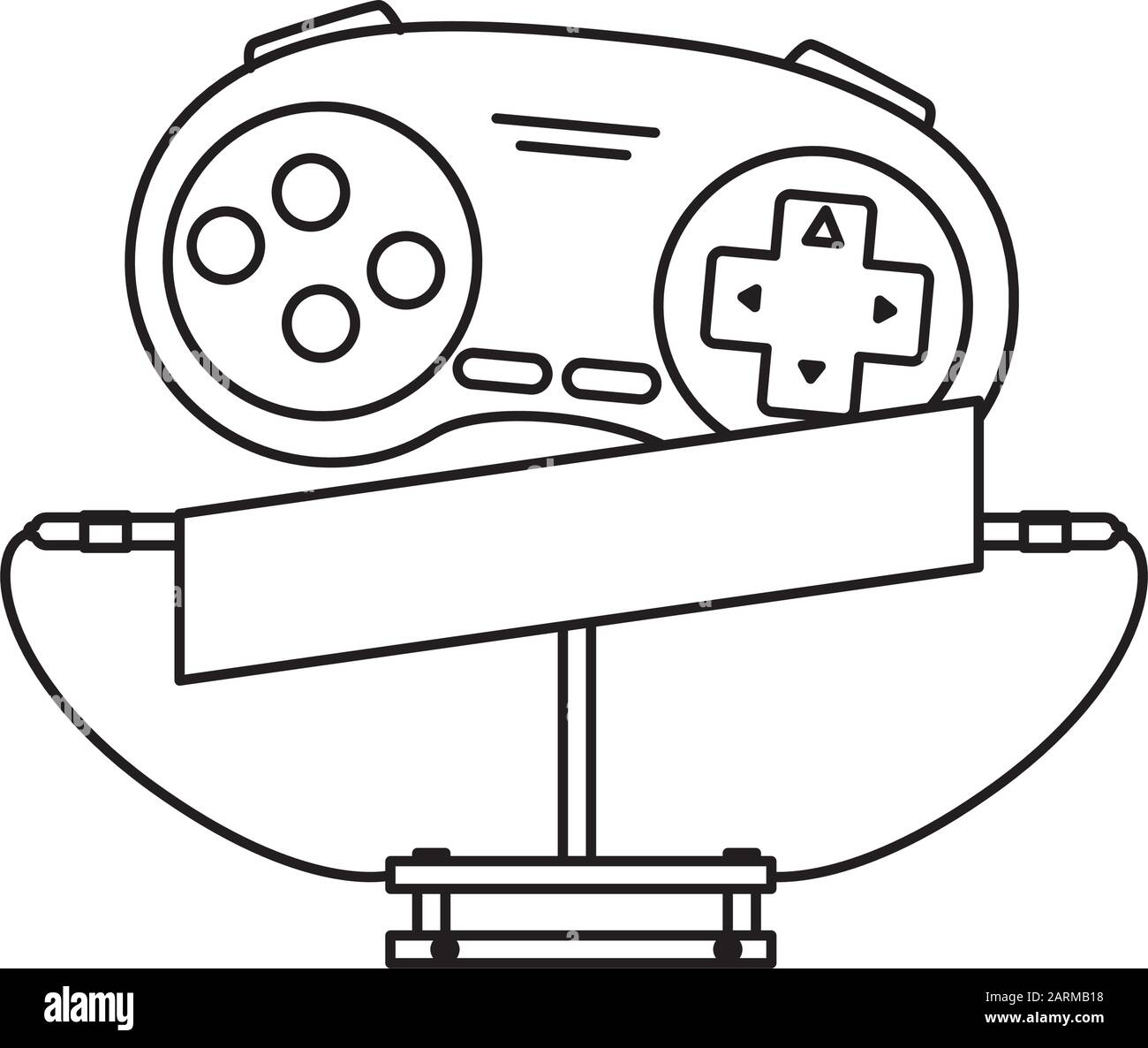 control game nineties style isolated icon Stock Vector Image & Art - Alamy