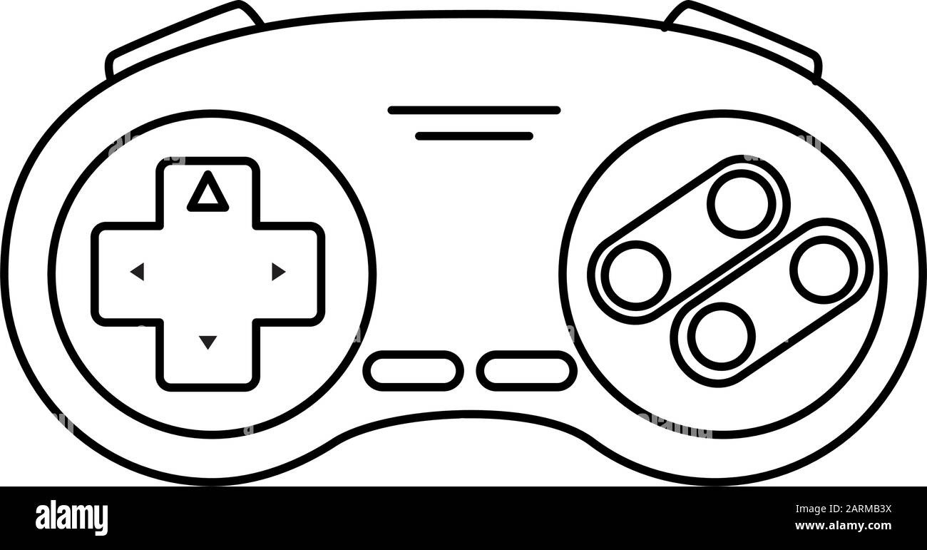control game nineties style isolated icon Stock Vector Image & Art - Alamy