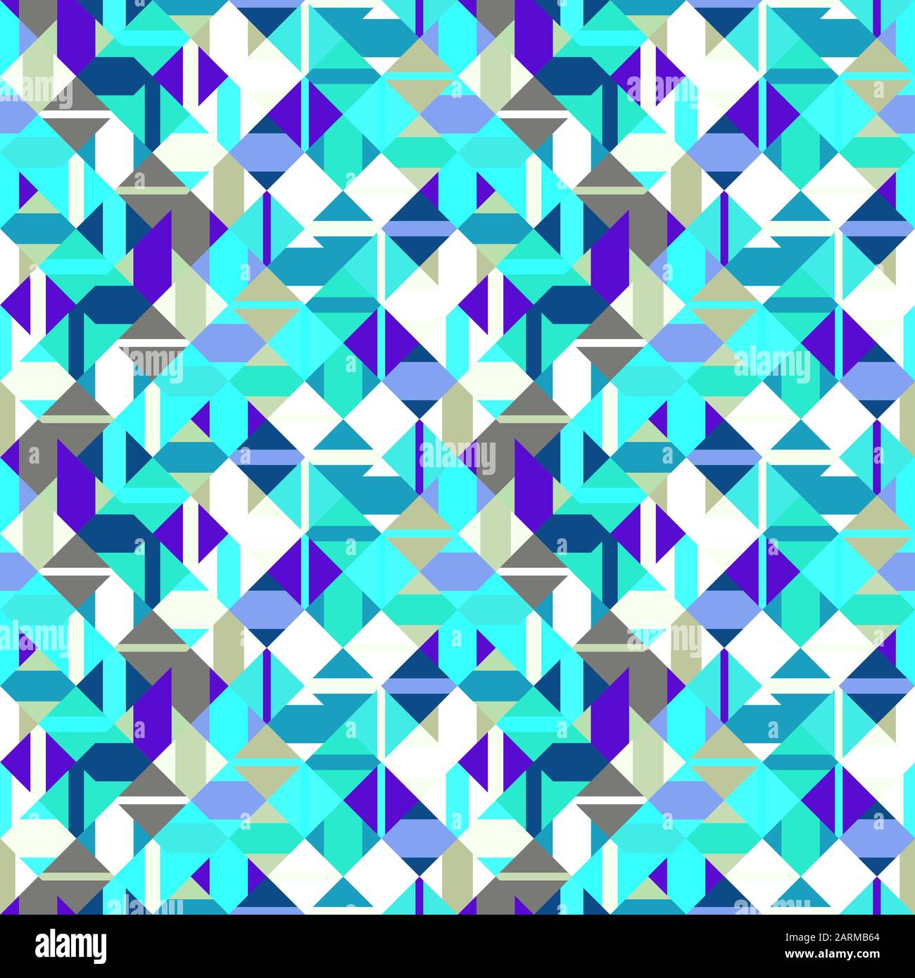 Seamless geometrical mosaic pattern background - abstract vector design ...