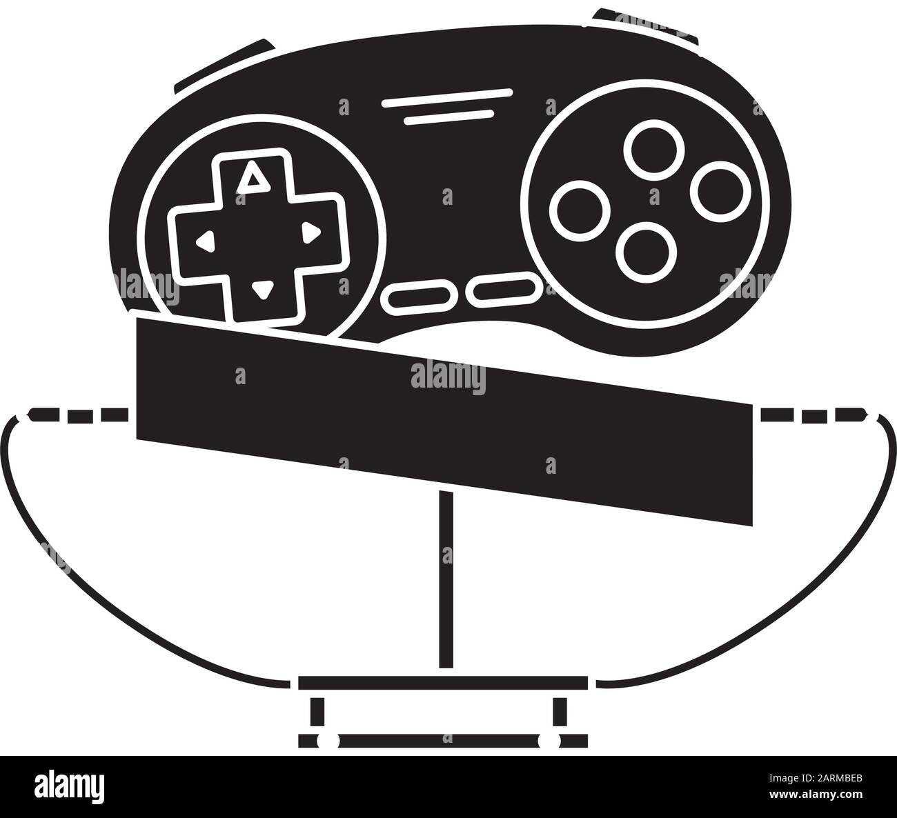 control game nineties style isolated icon Stock Vector Image & Art - Alamy