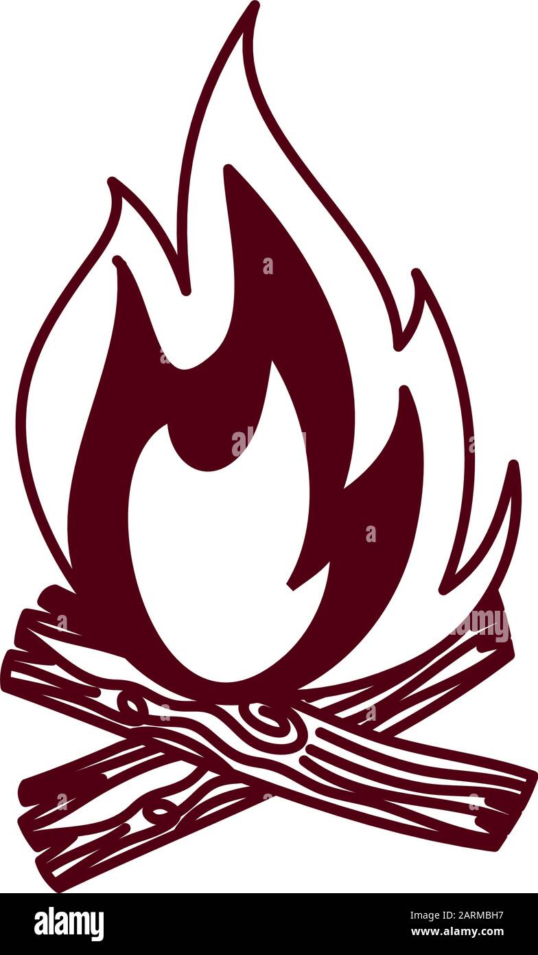 fire wood camping isolated icon Stock Vector Image & Art - Alamy