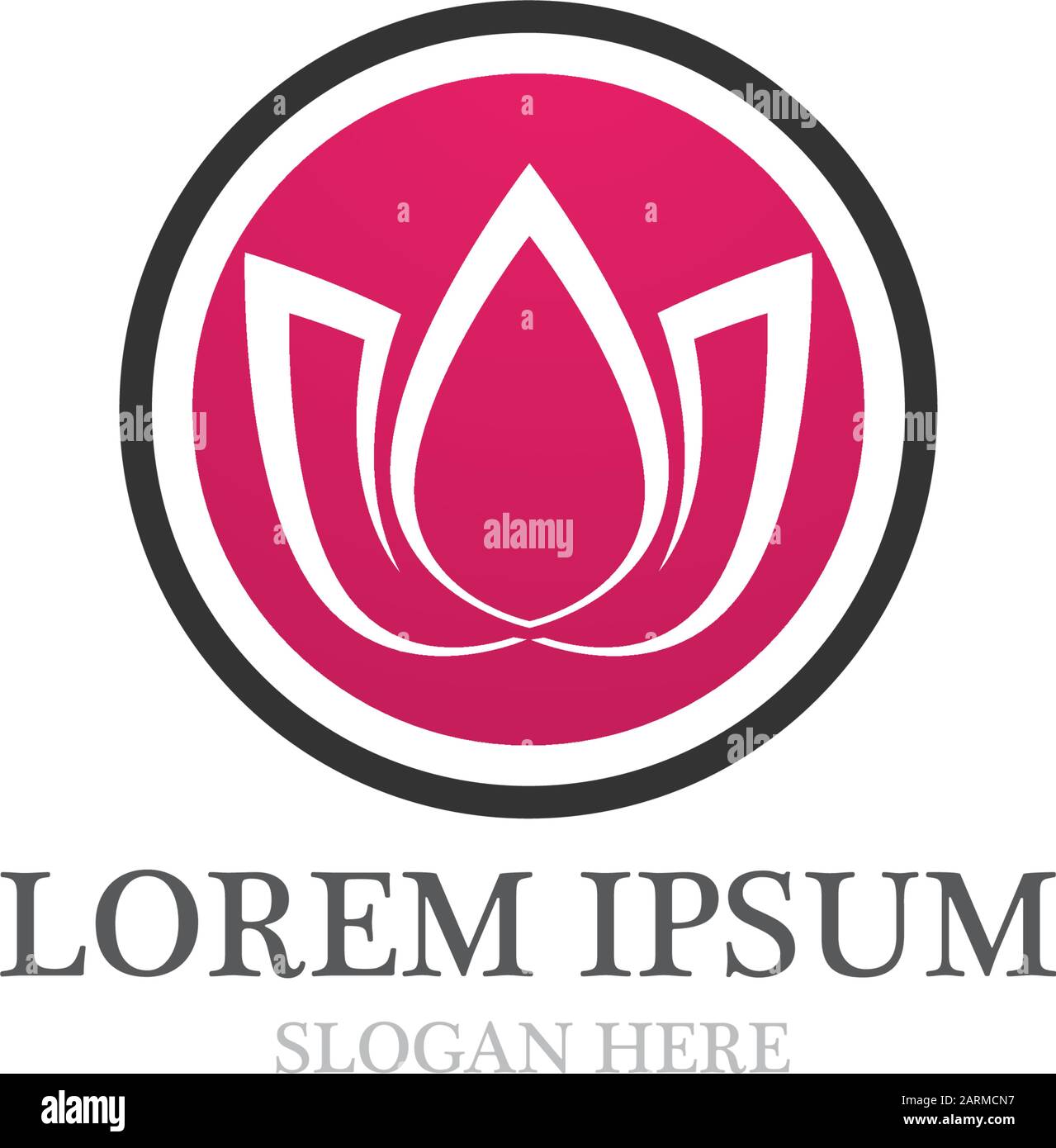 lotus flowers design logo Template icon Stock Vector Image & Art - Alamy