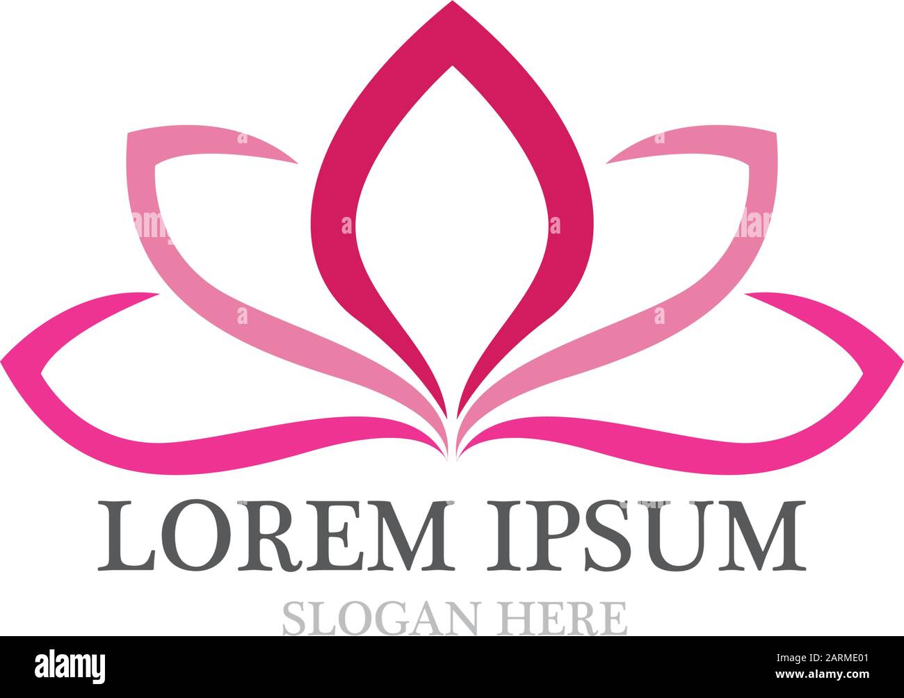 lotus flowers design logo Template icon Stock Vector Image & Art - Alamy