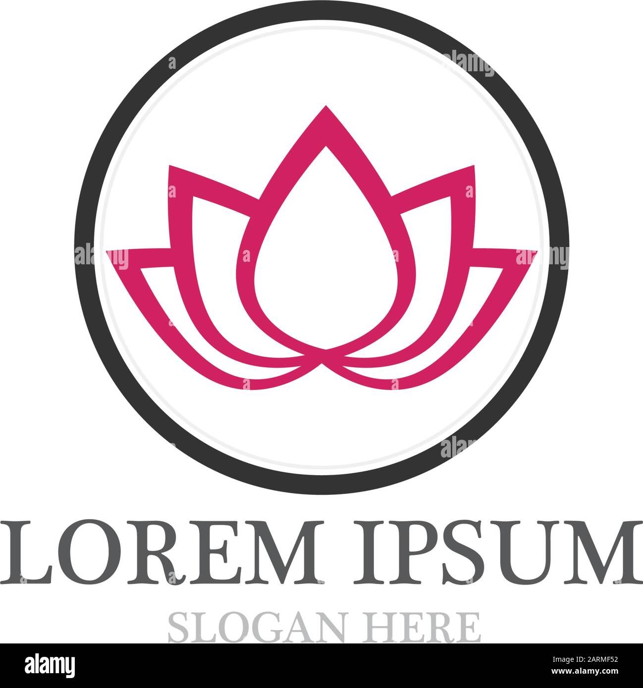 lotus flowers design logo Template icon Stock Vector Image & Art - Alamy