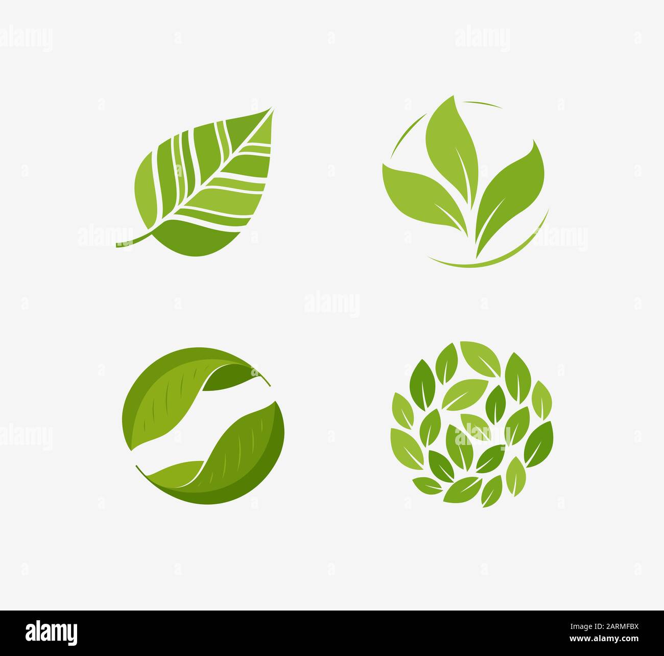 Green leaf logo. Leaves, nature, ecology symbol or icon vector Stock Vector