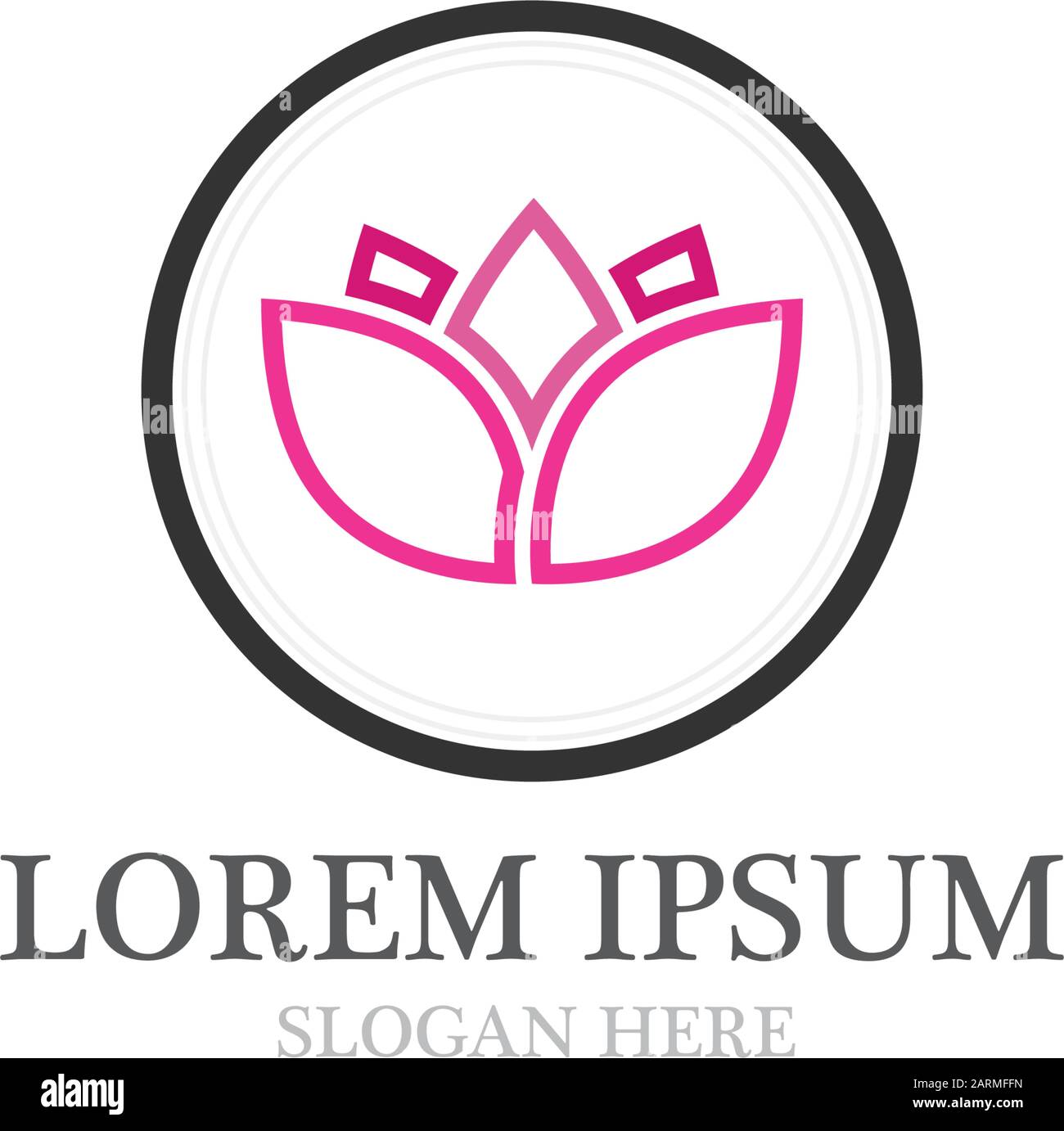 lotus flowers design logo Template icon Stock Vector Image & Art - Alamy