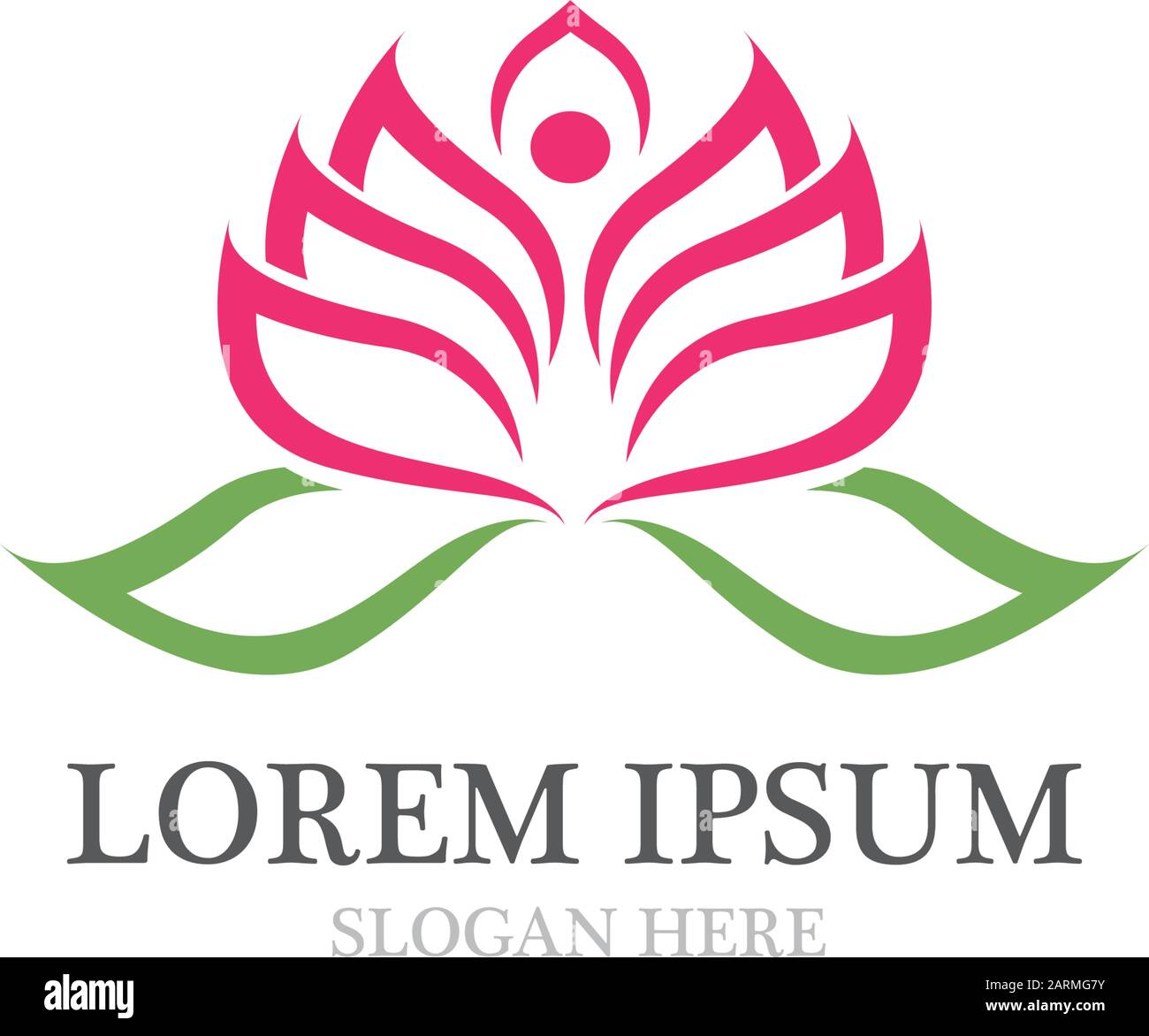 lotus flowers design logo Template icon Stock Vector Image & Art - Alamy