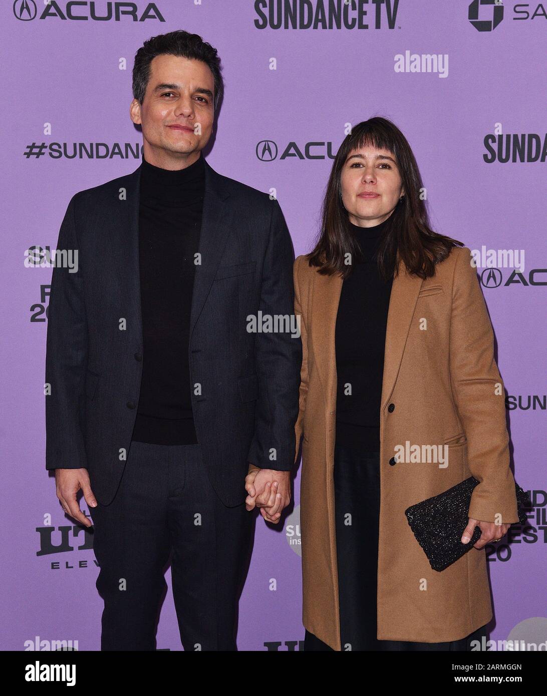 Park City, UT, USA. 28th Jan 2020. Wagner Moura, Sandra Delgado attend
