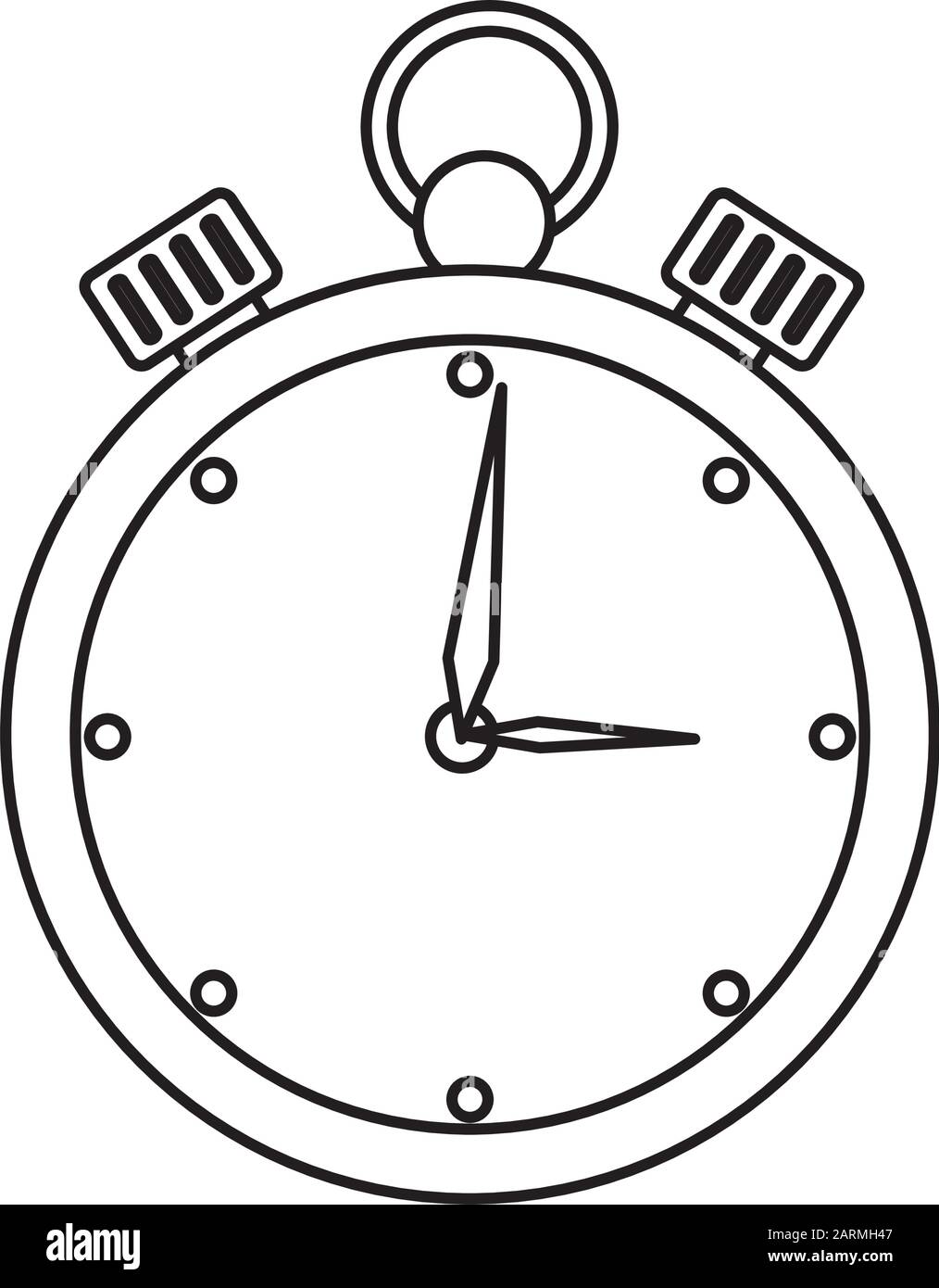 chronometer time equipment isolated icon Stock Vector Image & Art - Alamy