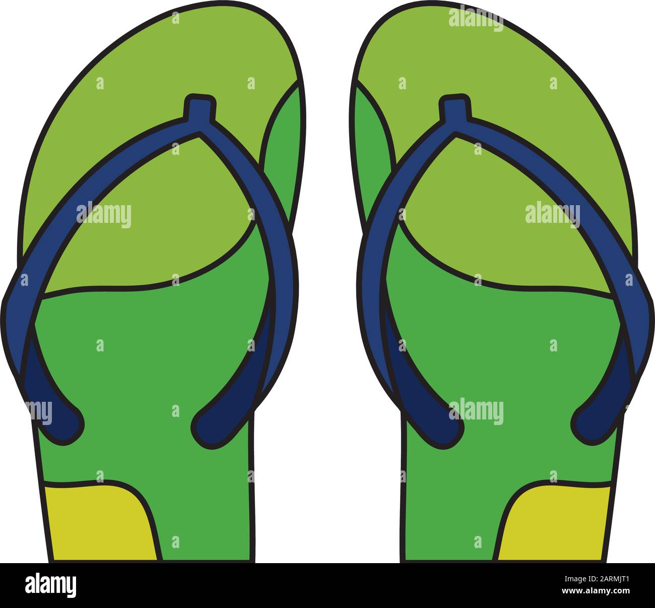 flip flops pair isolated icon Stock Vector Image & Art - Alamy
