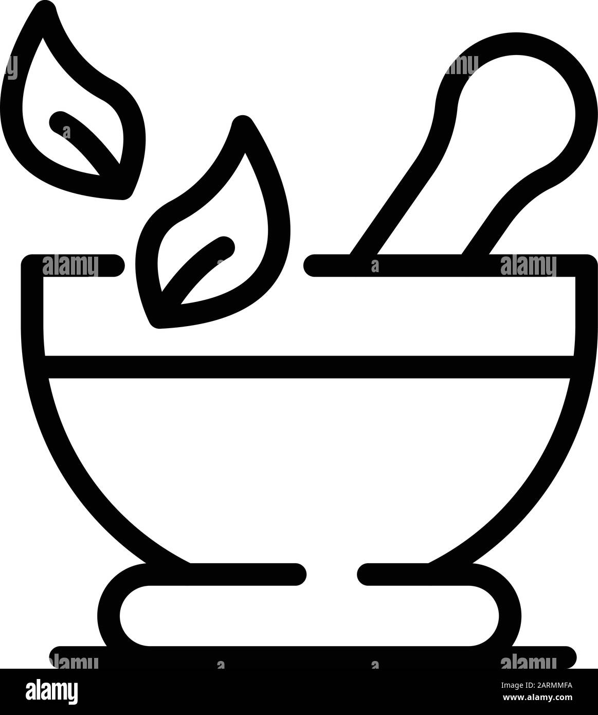 Mortar pestle grinding medicine Stock Vector Images Alamy