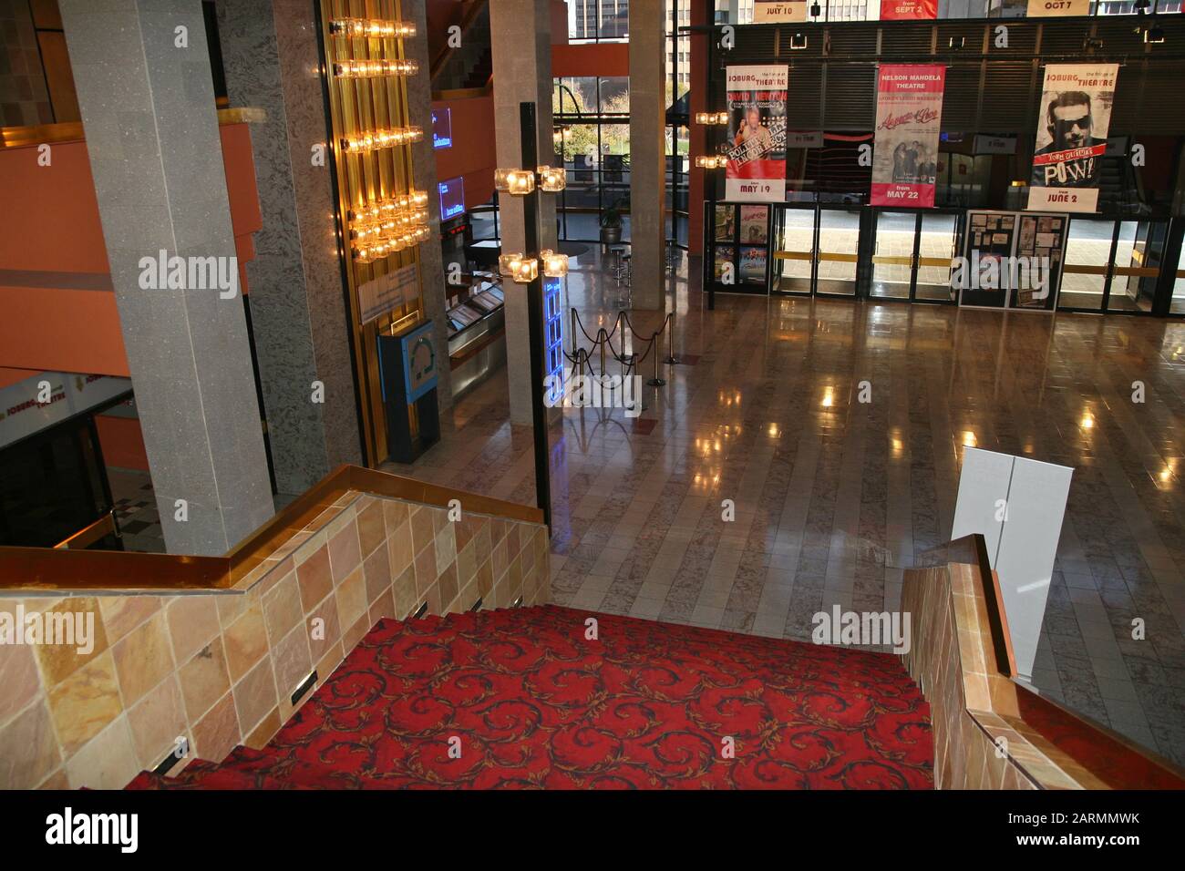 Interior main hall of Joburg Theatre, Braamfontein, Johannesburg