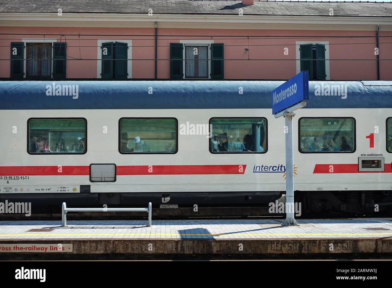 Italian Riviera Train Italiarail High Resolution Stock Photography and Images - Alamy