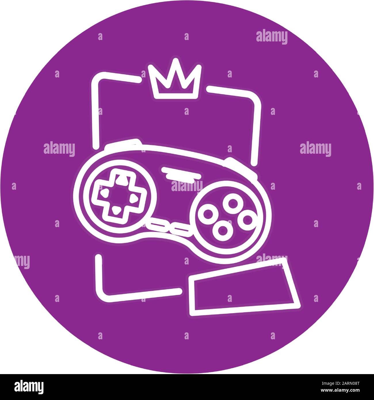 control game nineties style isolated icon Stock Vector Image & Art - Alamy
