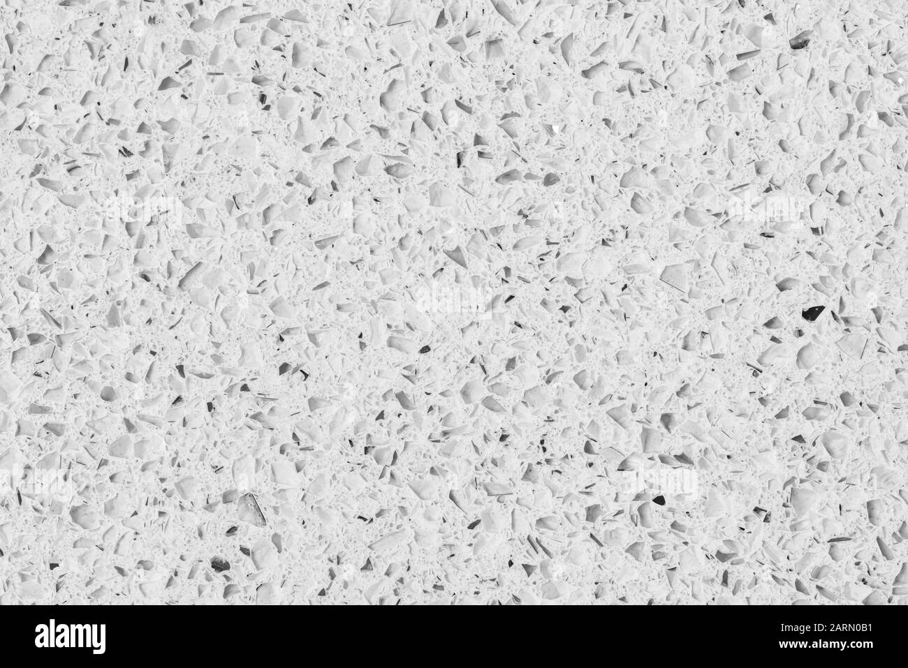 Quartz surface white for bathroom or kitchen countertop. High resolution texture and pattern. Stock Photo
