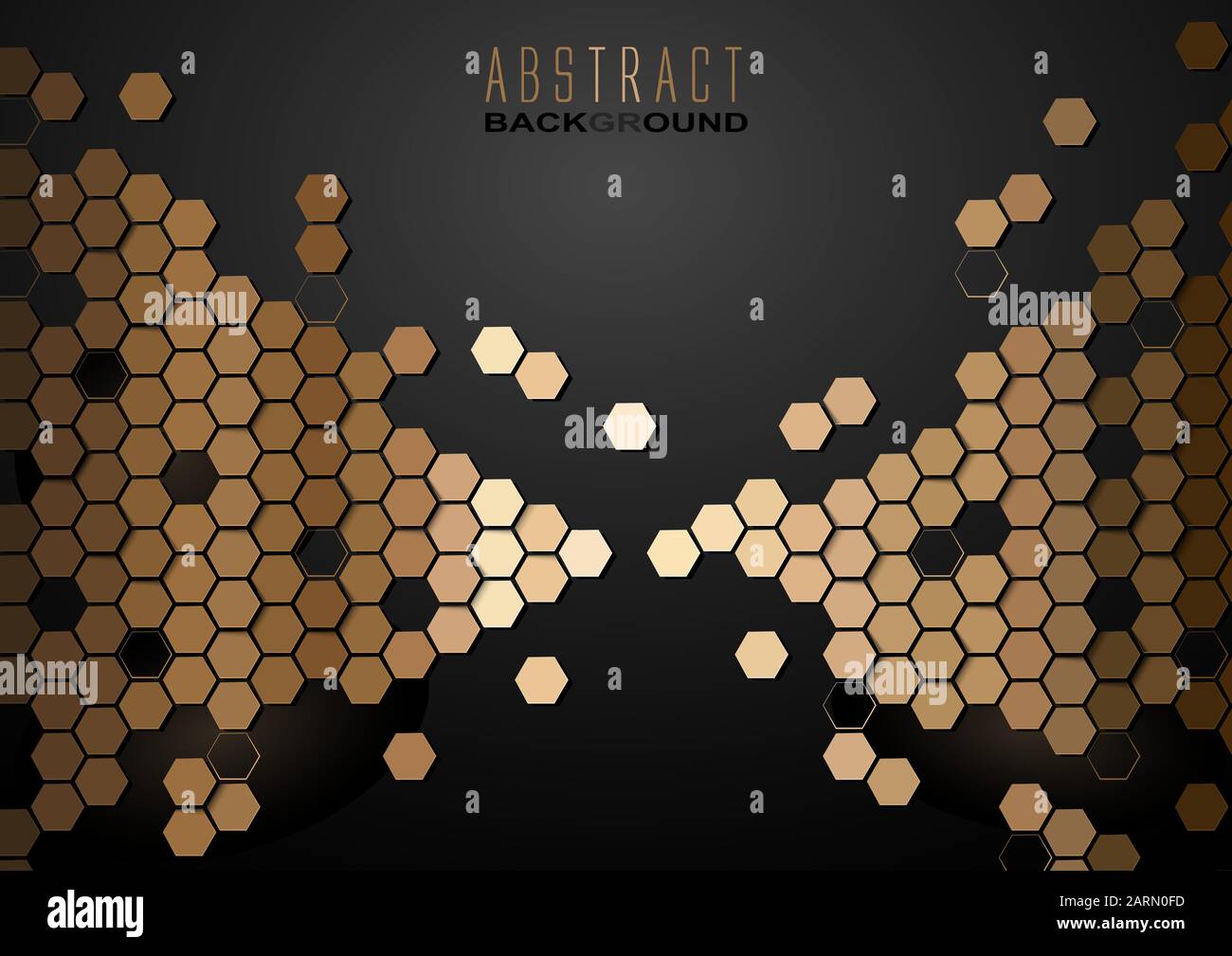 Golden hexagons hi-res stock photography and images - Alamy