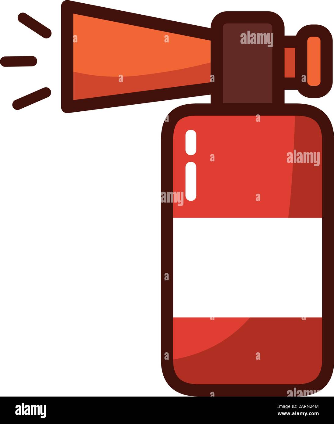 compressed air horn accessory icon Stock Vector