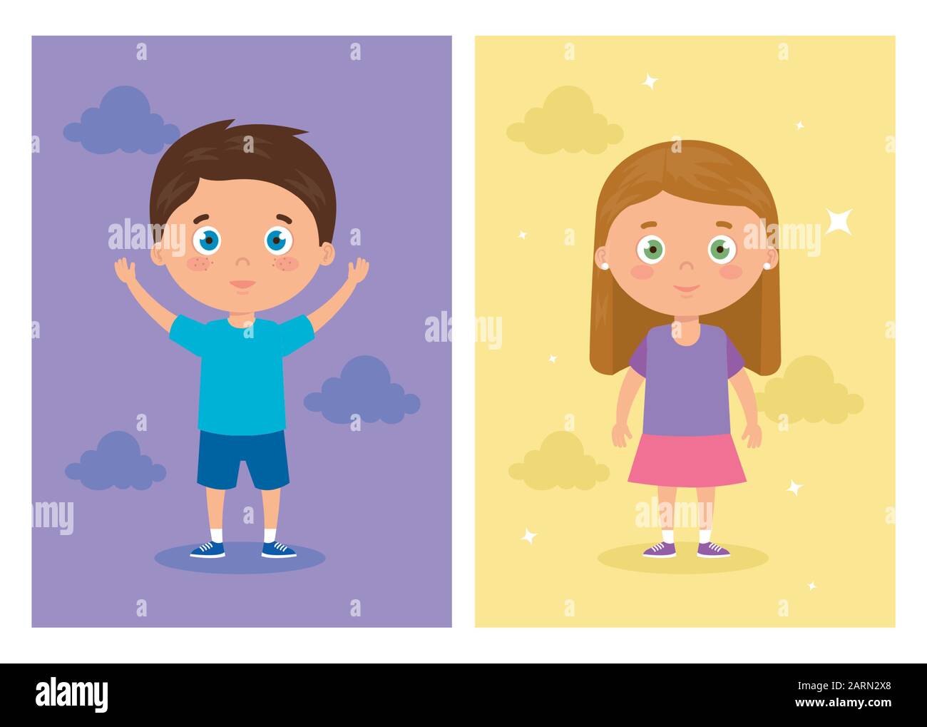 cute little children avatar character Stock Vector Image & Art - Alamy