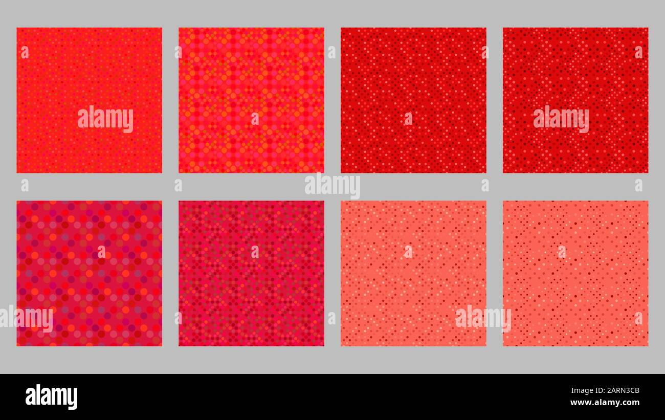 Seamless dot pattern background set - abstract vector design Stock ...