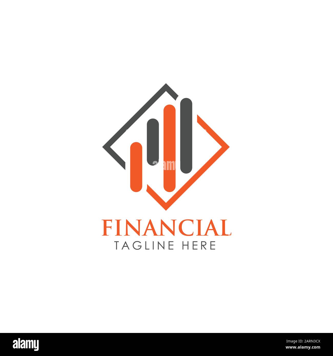 Financial and Accounting Business Logo Design. Marketing Chart