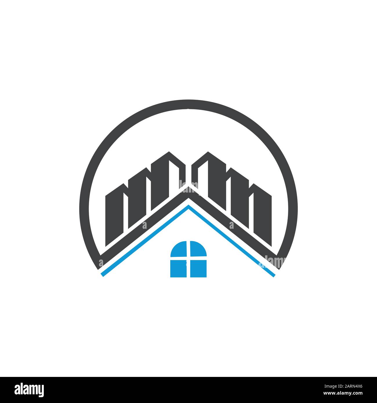 Real Estate Business Logo Vector Template. Abstract house or home logo. Building, Property Development, and Construction Logo. Stock Vector