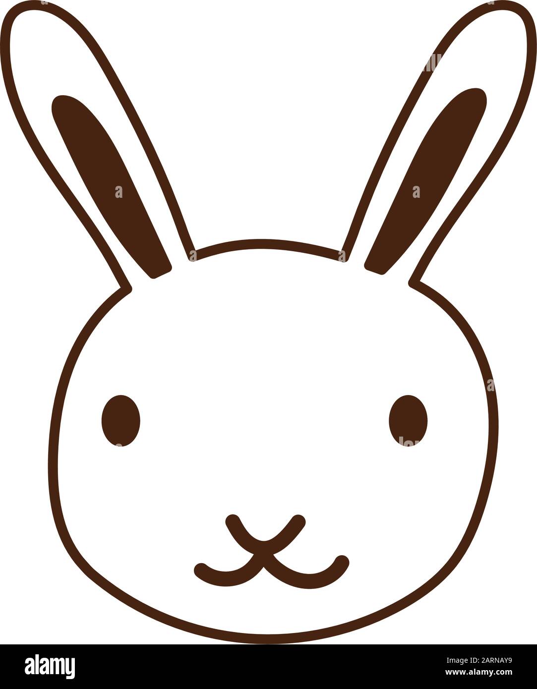 cute rabbit farm animal character Stock Vector Image & Art - Alamy