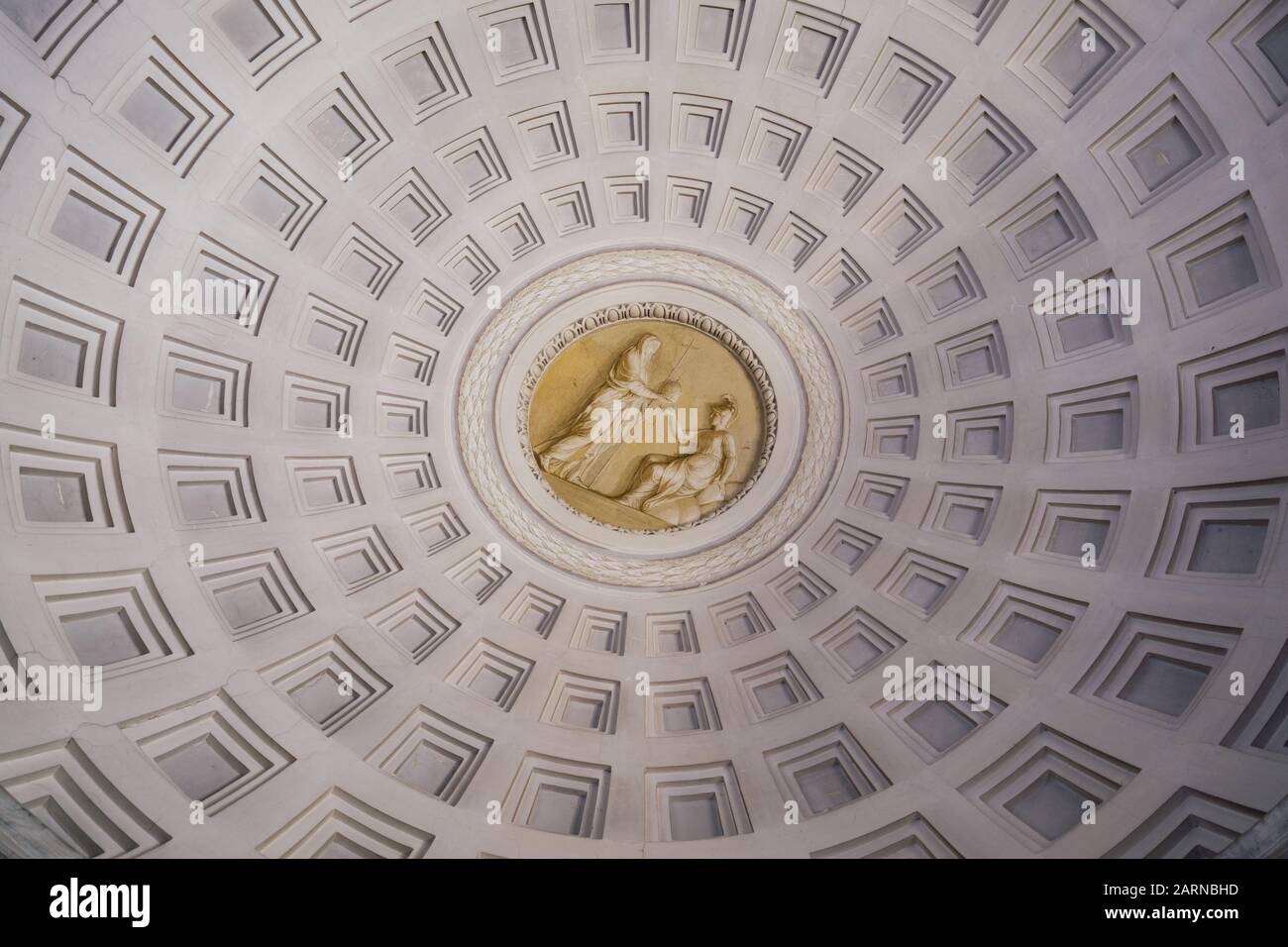 Rome, Italy - Jan 3, 2020: Inside the Vatican Museum. Vatican, Rome, Italy. Stock Photo