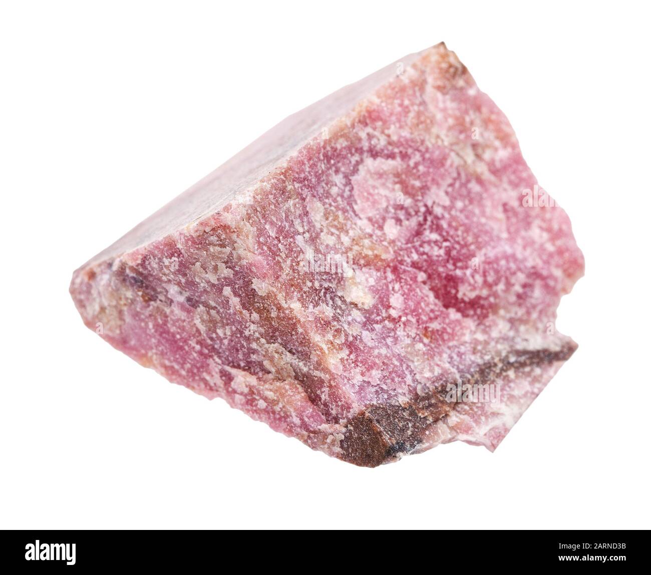 closeup of sample of natural mineral from geological collection - raw ...