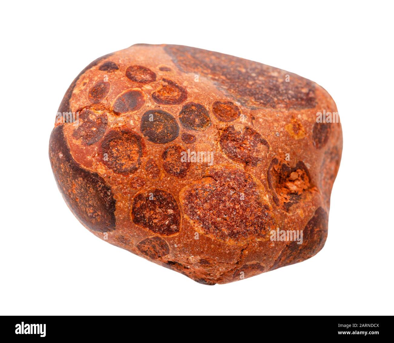 closeup of sample of natural mineral from geological collection