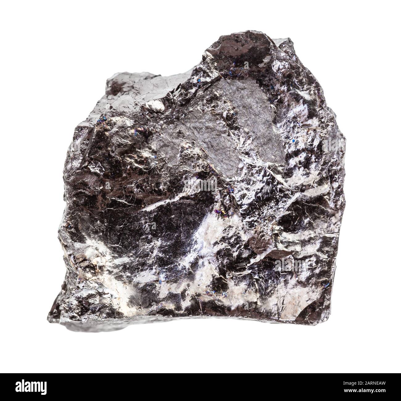 closeup of sample of natural mineral from geological collection raw