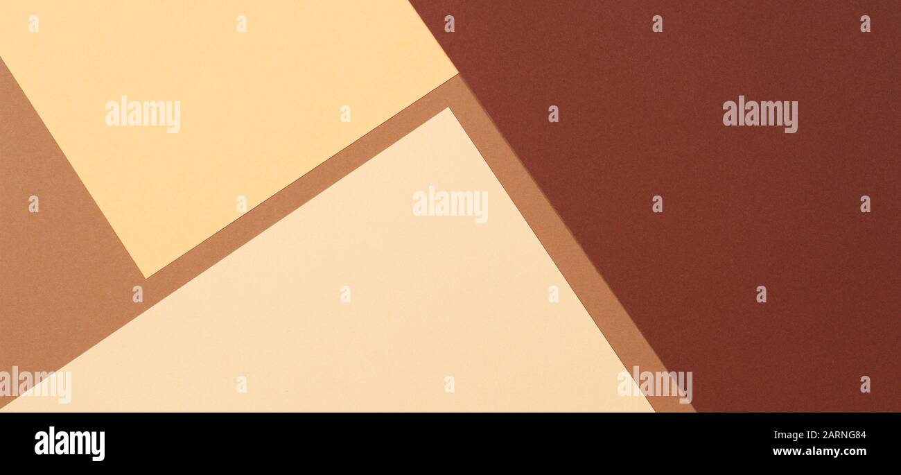 Color Papers Geometry Composition Banner Background With Beige