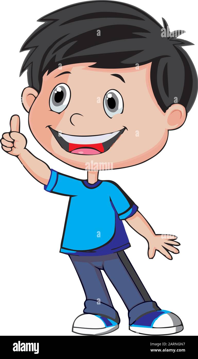 playing Boy Stock Vector