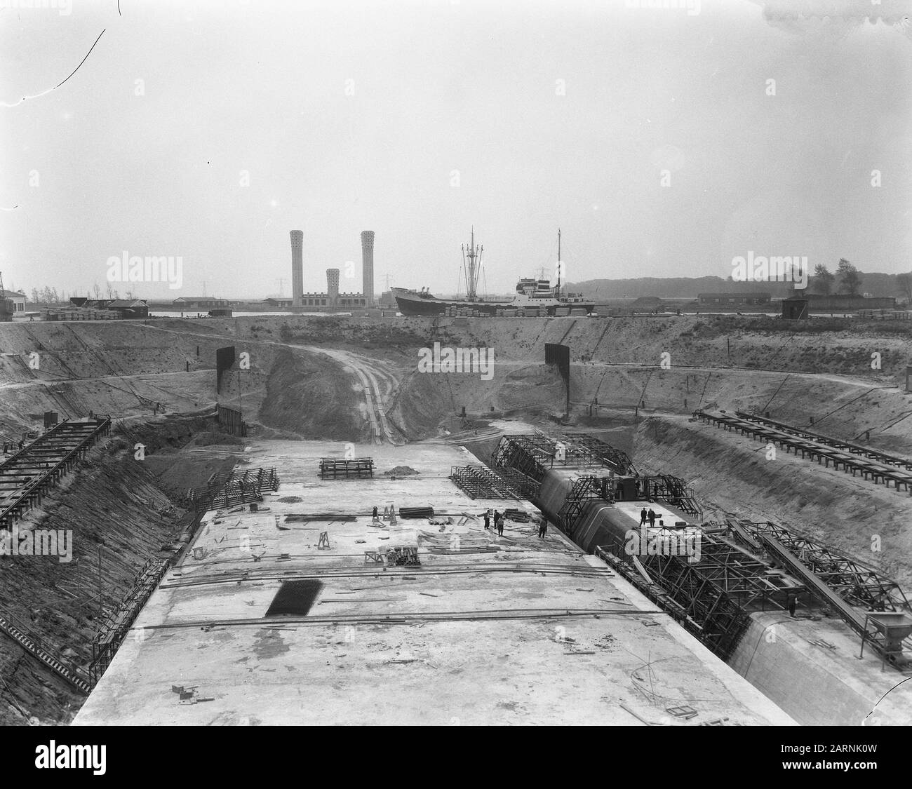 Velsertunnel/Affected Date: June 4, 1957 Setting name: Velsertunnel Stock Photo