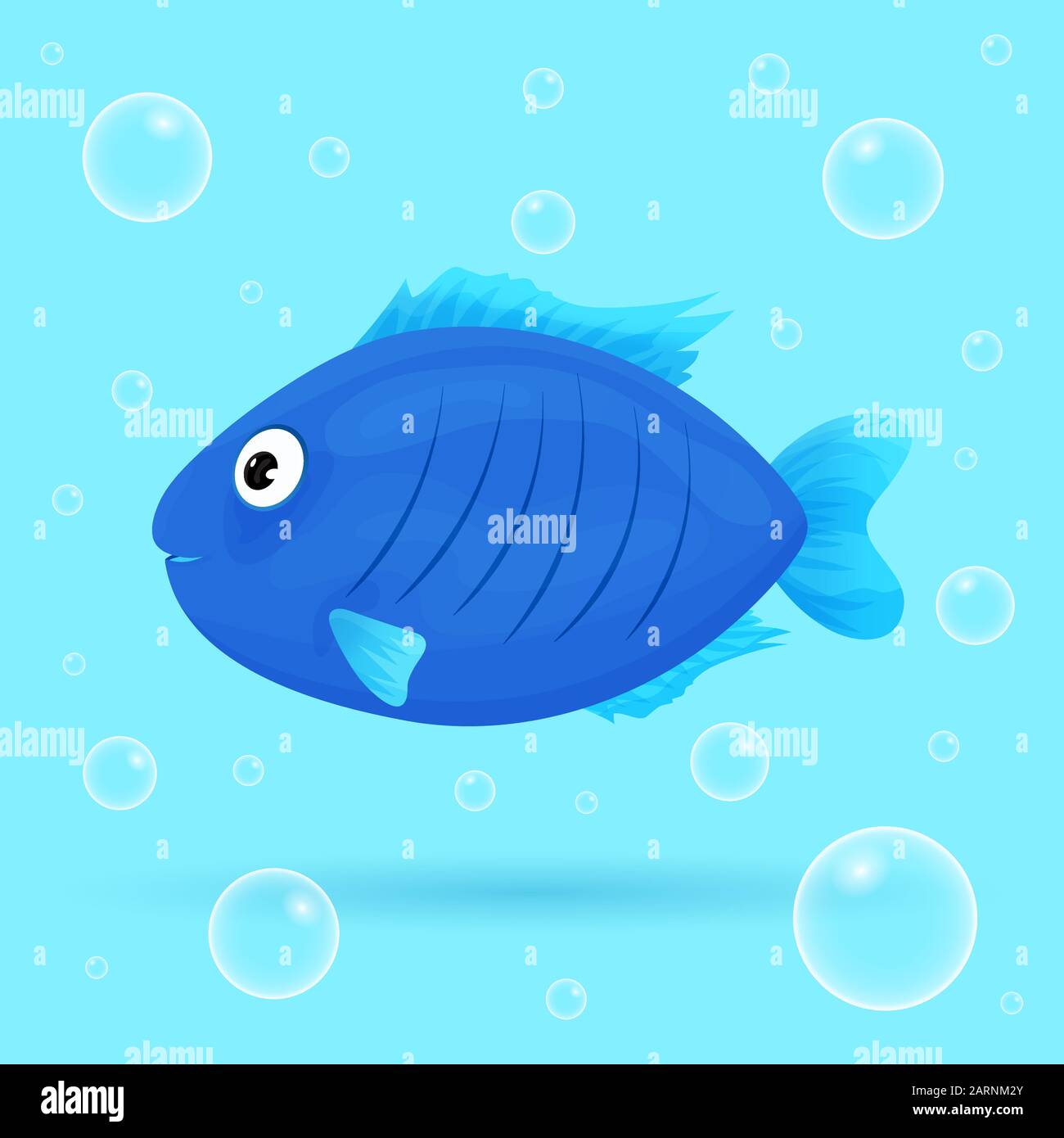 Free Vector  Cute bright fish game cartoon character set vector  illustration of underwater sea or aquarium creatures marine and ocean  tropical animals with smiling faces aquatic saltwater colorful critters