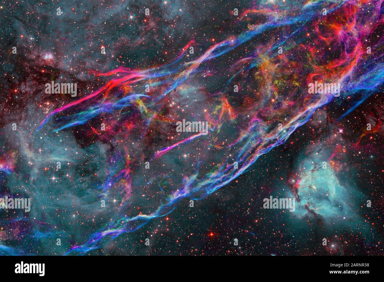 Galaxy thousands light years far away from Earth. Elements of this