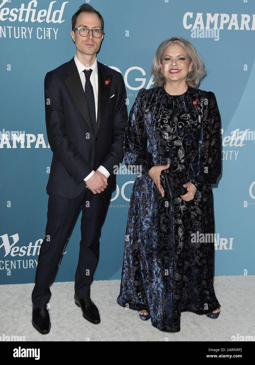 Joseph Feltus and Mayes C. Rubeo arrives at the 22nd Costume Designers Guild Awards held at the Beverly Hilton in Beverly Hills, CA on Tuesday, ?January 28, 2020. (Photo By Sthanlee B. Mirador/Sipa USA) Credit: Sipa USA/Alamy Live News Stock Photo