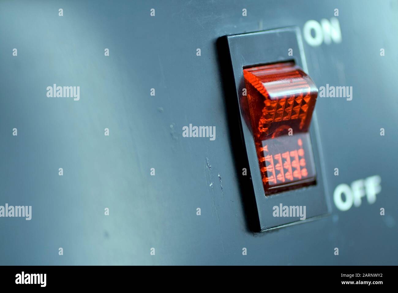 On-off switch on an old electric guitar amplifier Stock Photo - Alamy