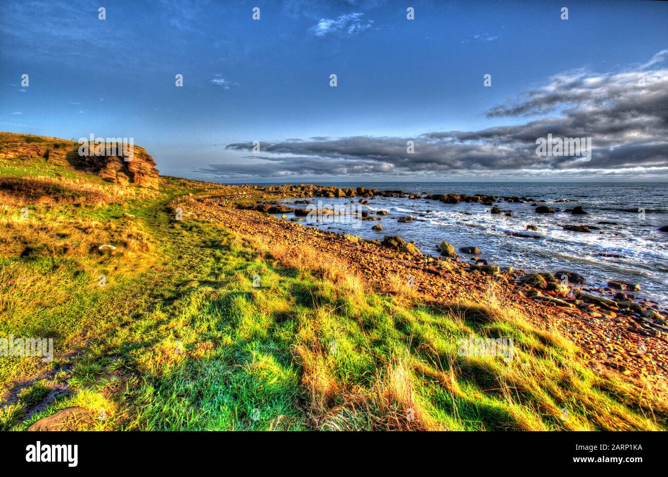 Fife Coastal Path, Scotland. Artistic view of the Fife Coastal Path