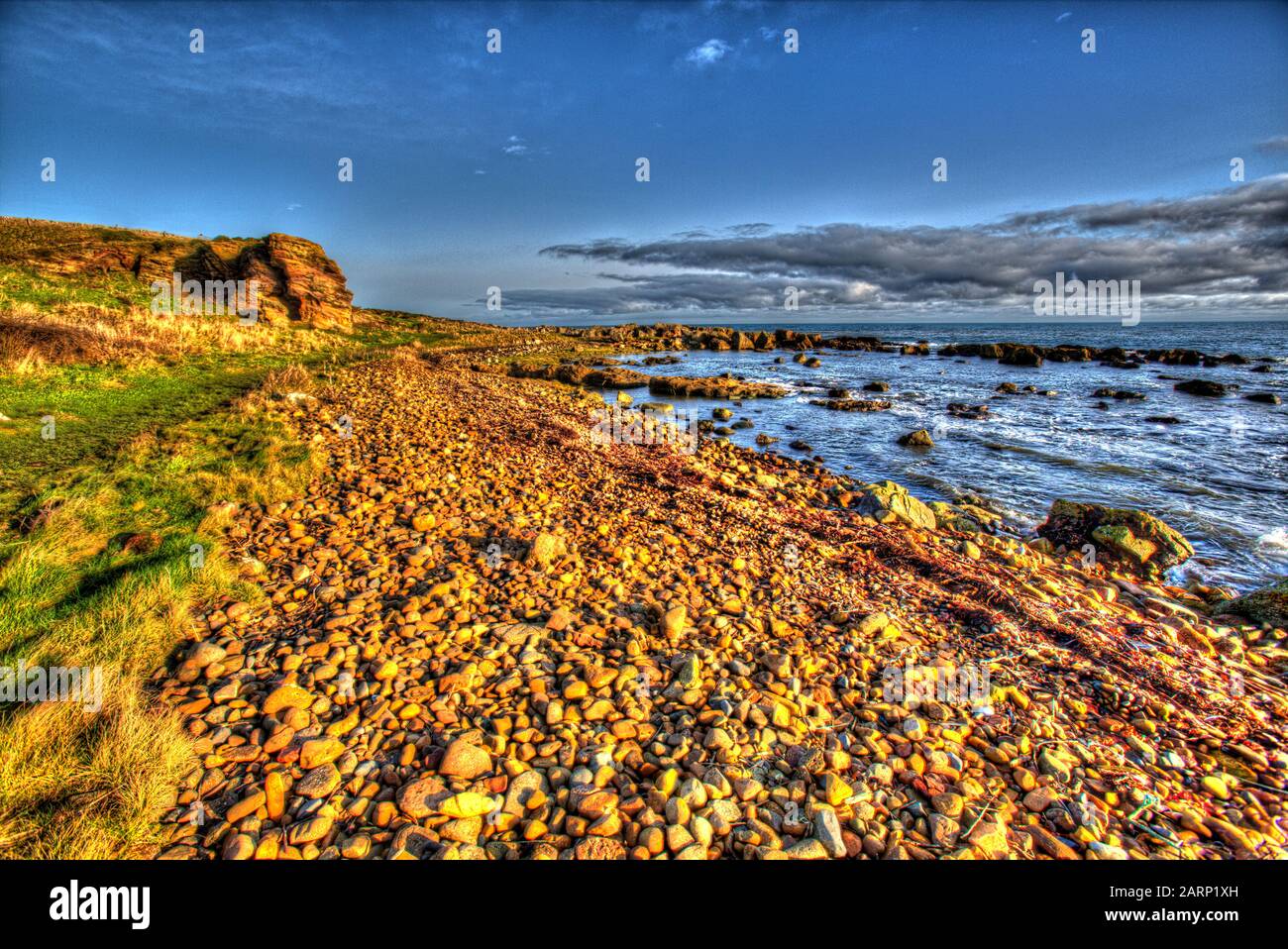 Fife Coastal Path, Scotland. Artistic view of the Fife Coastal Path