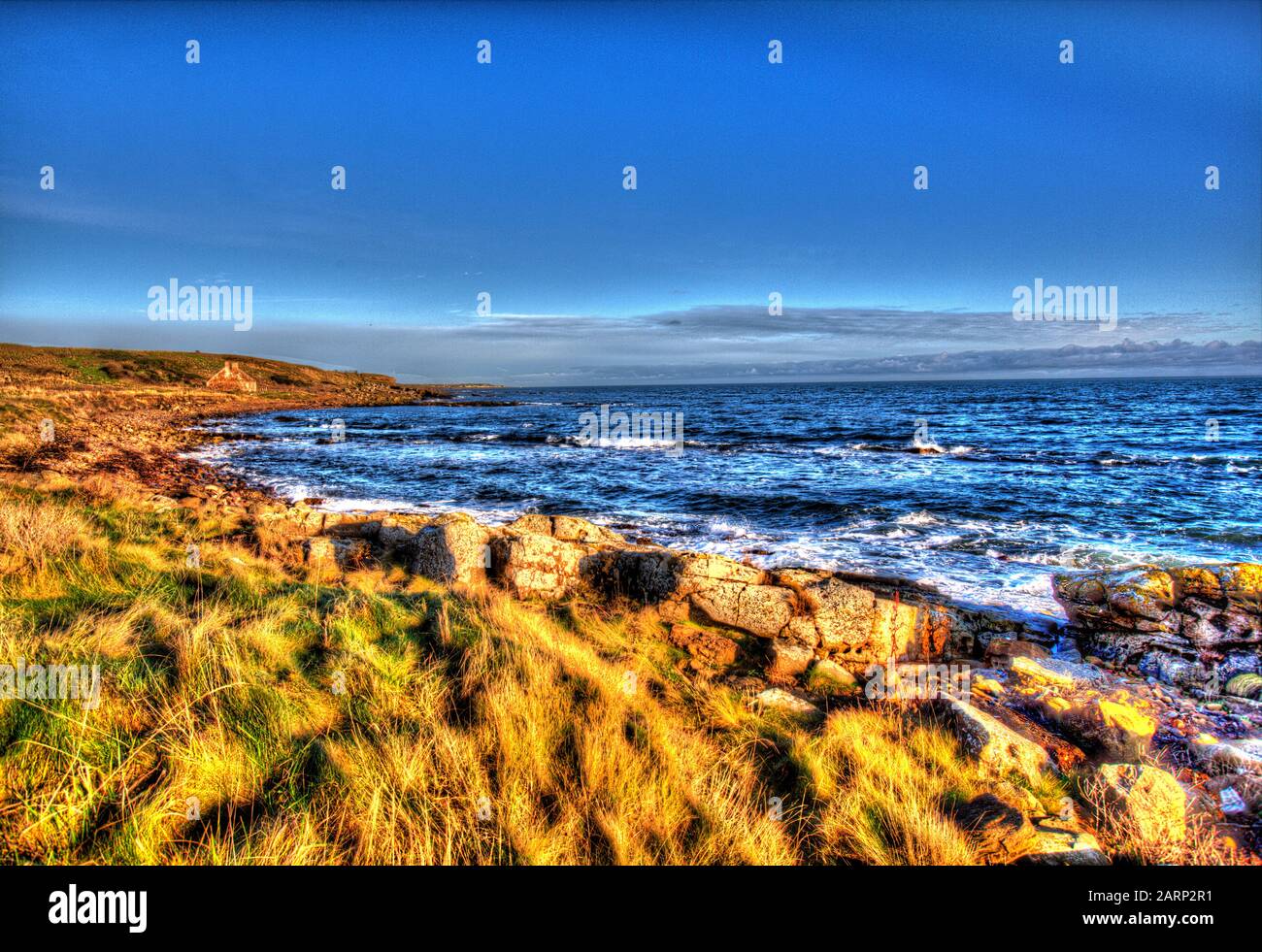 Fife Coastal Path, Scotland. Artistic view of the Fife Coastal Path
