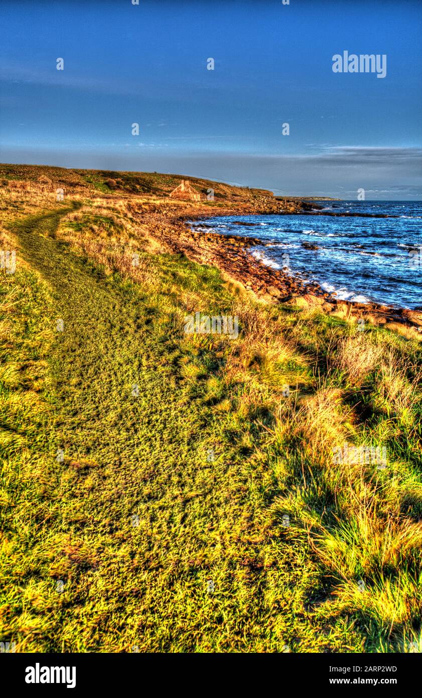 Fife Coastal Path, Scotland. Artistic view of the Fife Coastal Path
