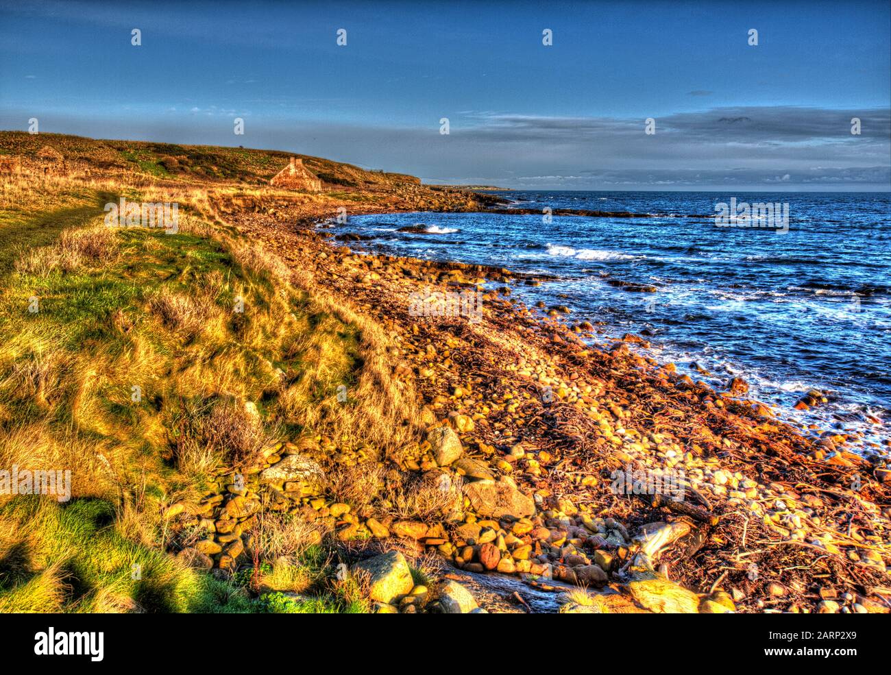 Fife Coastal Path, Scotland. Artistic view of the Fife Coastal Path