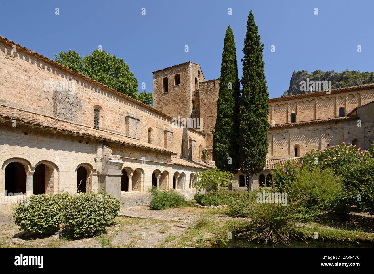 Saint-Guilhem-le-Désert, Languedoc-Roussillon, Frankreich, Europa Stock Photo