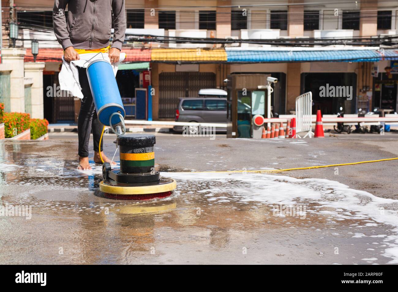 Industrial Floor Cleaning Machine Stock Photos Industrial Floor