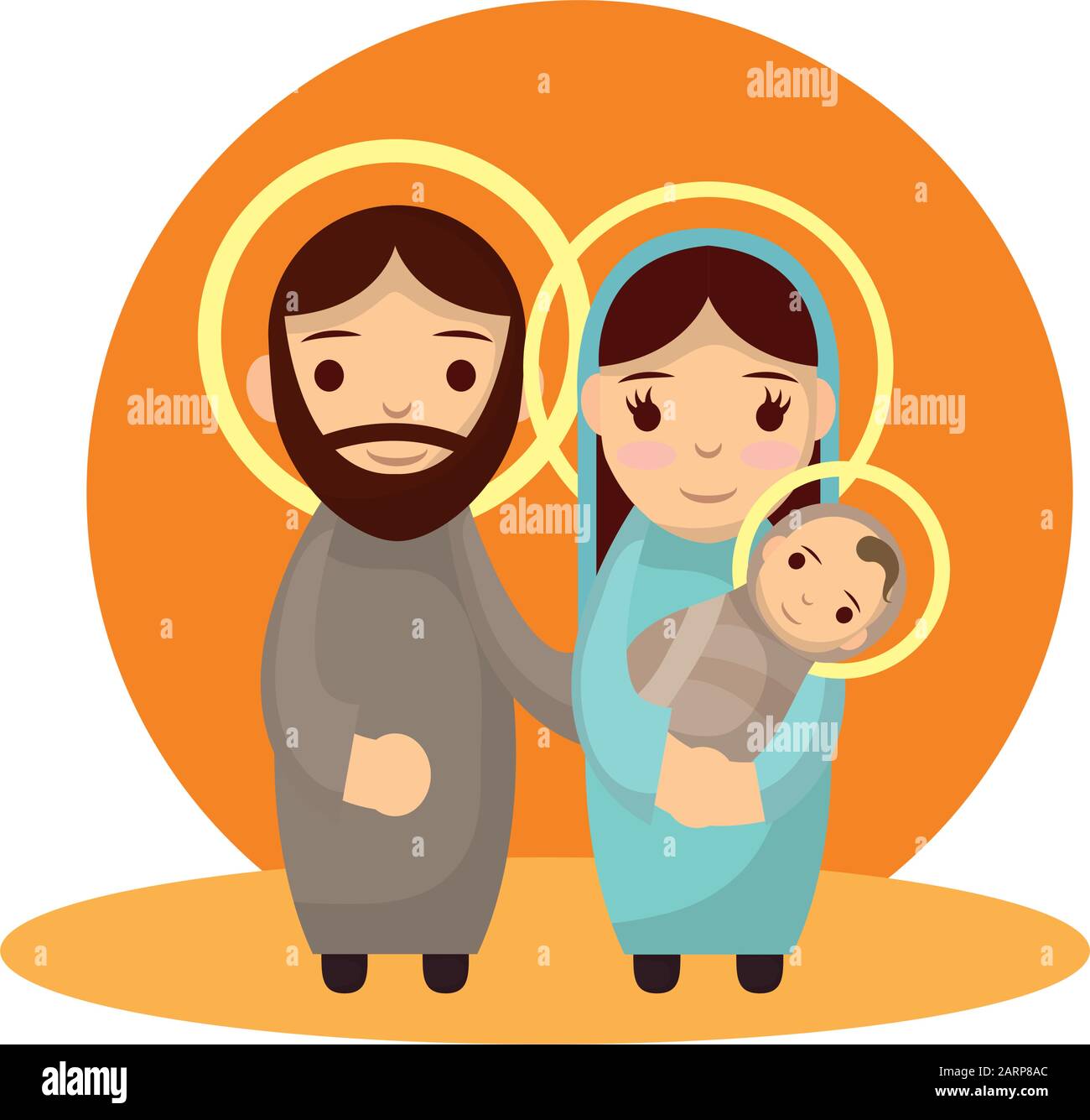 cute holy family manger characters Stock Vector Image & Art Alamy