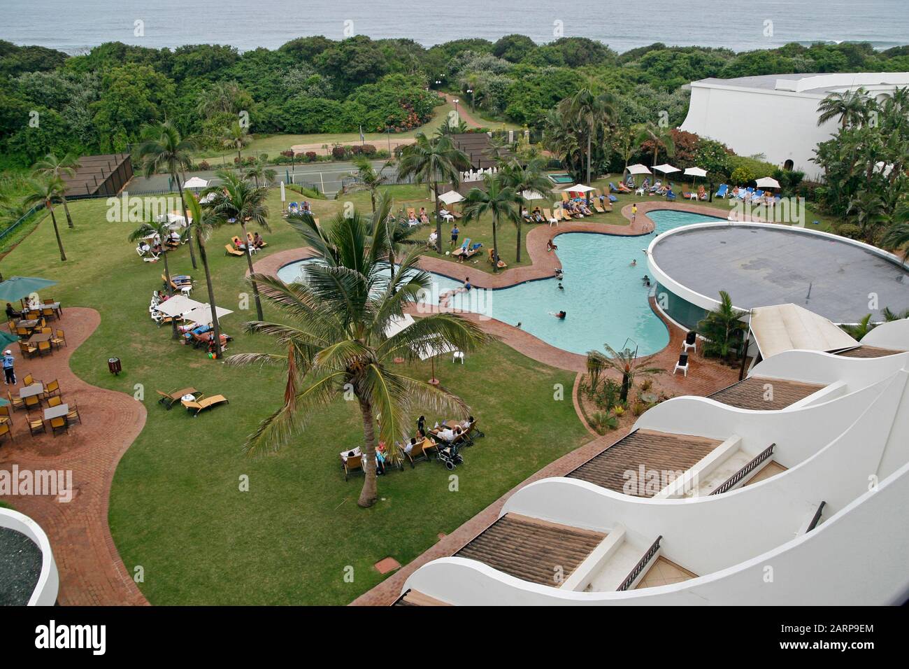 View of Pool Area at the La Vita Spa Breakers Resort, Umhlanga, Durban