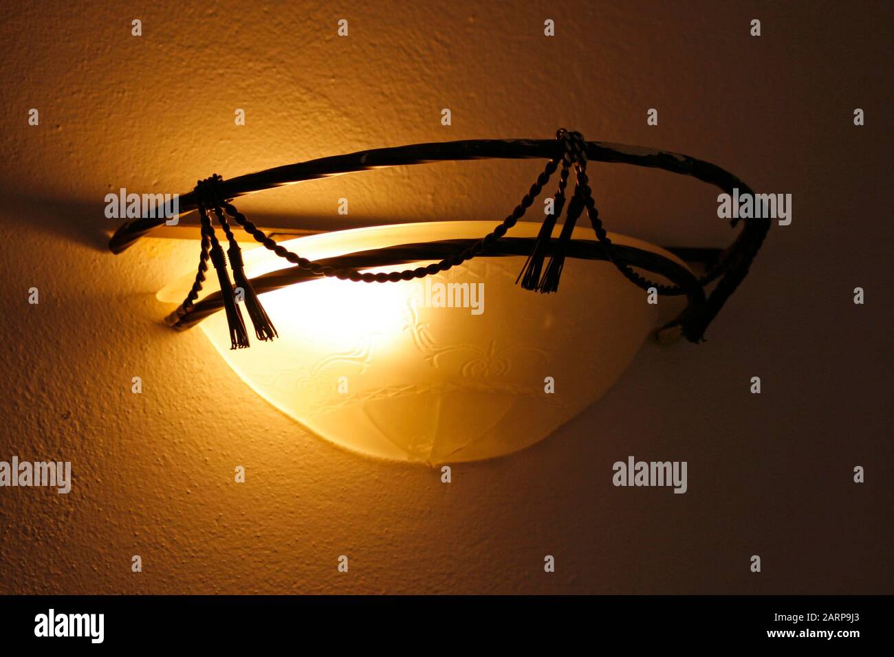 Light fitting on wall, Moreleta Park, Pretoria/Tshwane, Gauteng, South