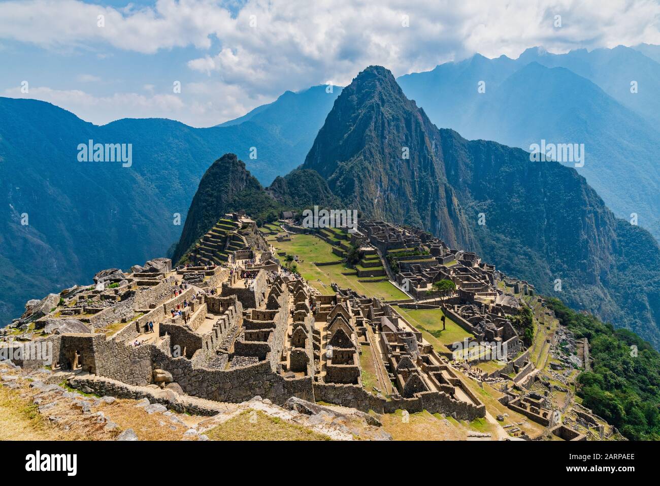 Machu Picchu - Seven Wonder Of The World Stock Photo