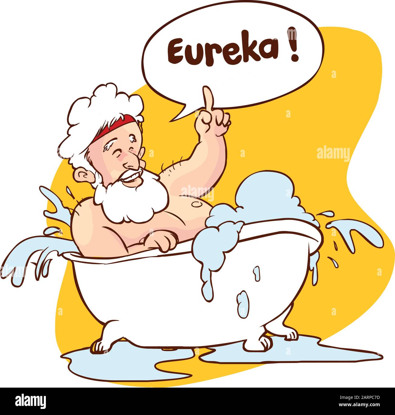 Archimedes bath Stock Vector Images Alamy