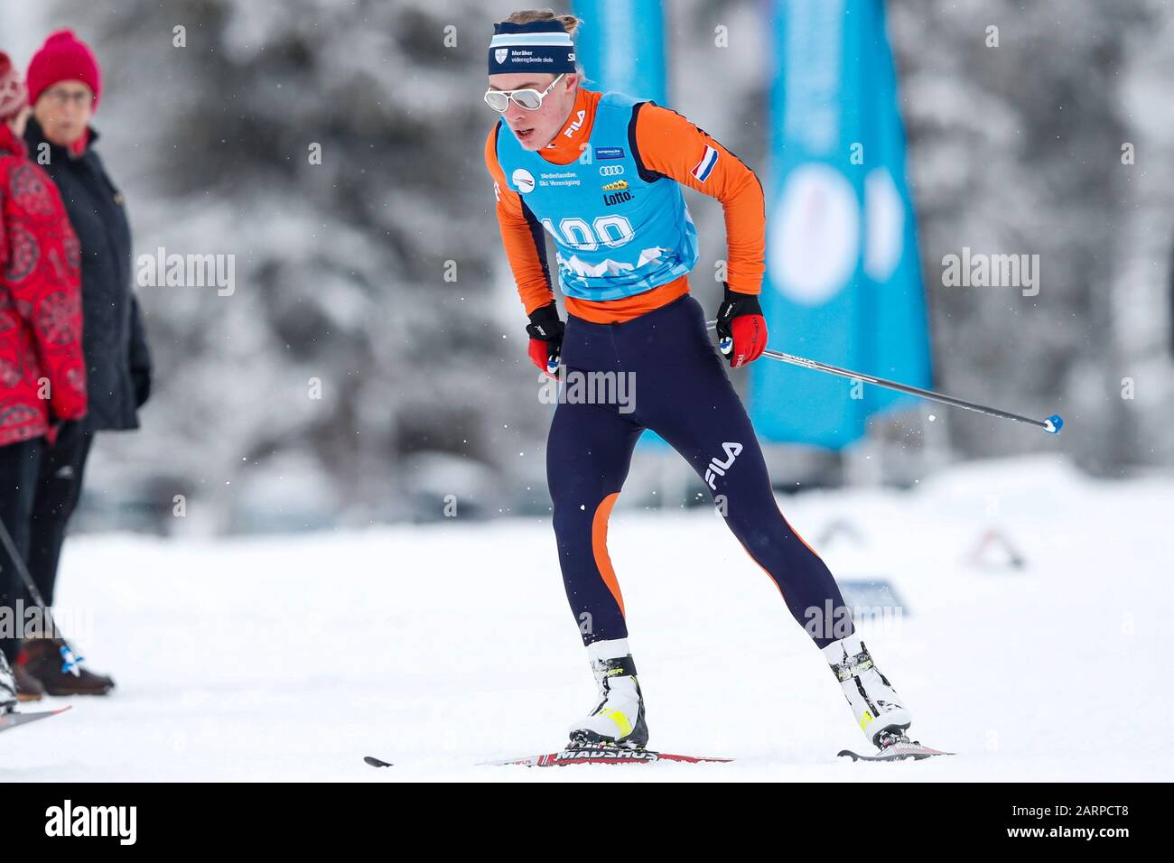 SANKT ULRICH AM PILLERSEE , 29-01-2020 , Einar Visser during the NK nordic ski freestyle 2020. Stock Photo